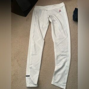 Reebok White Patterned Leggings